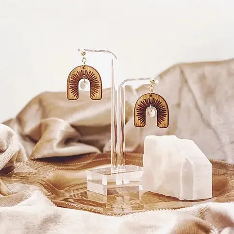 Celestial Wood Earrings | MOONDANCE