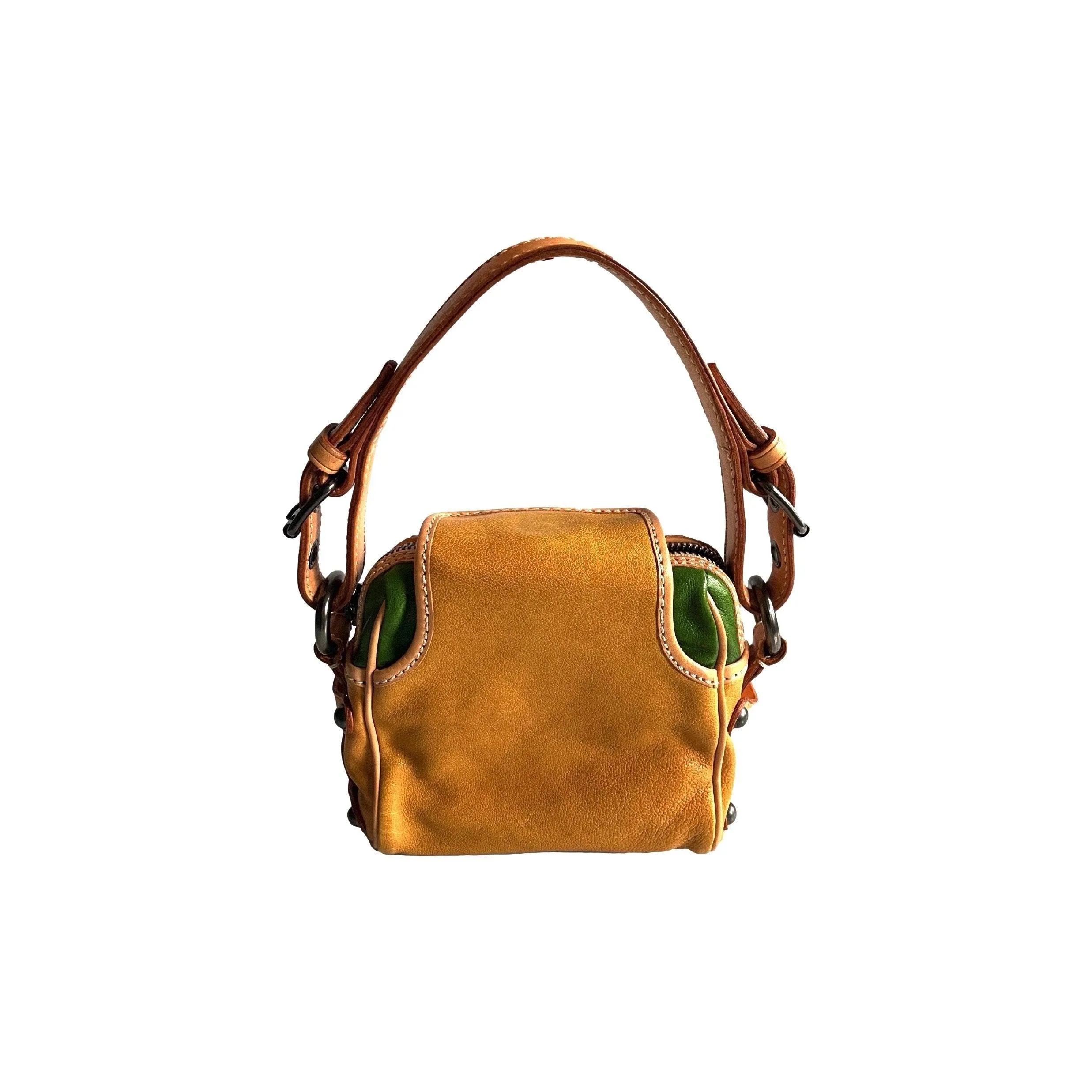 Celine Mustard Mini Top Handle