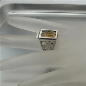 Champagne Ring size 6.5, 7  925 Sterling Silver Handmade Hadar Designers (H) SALE