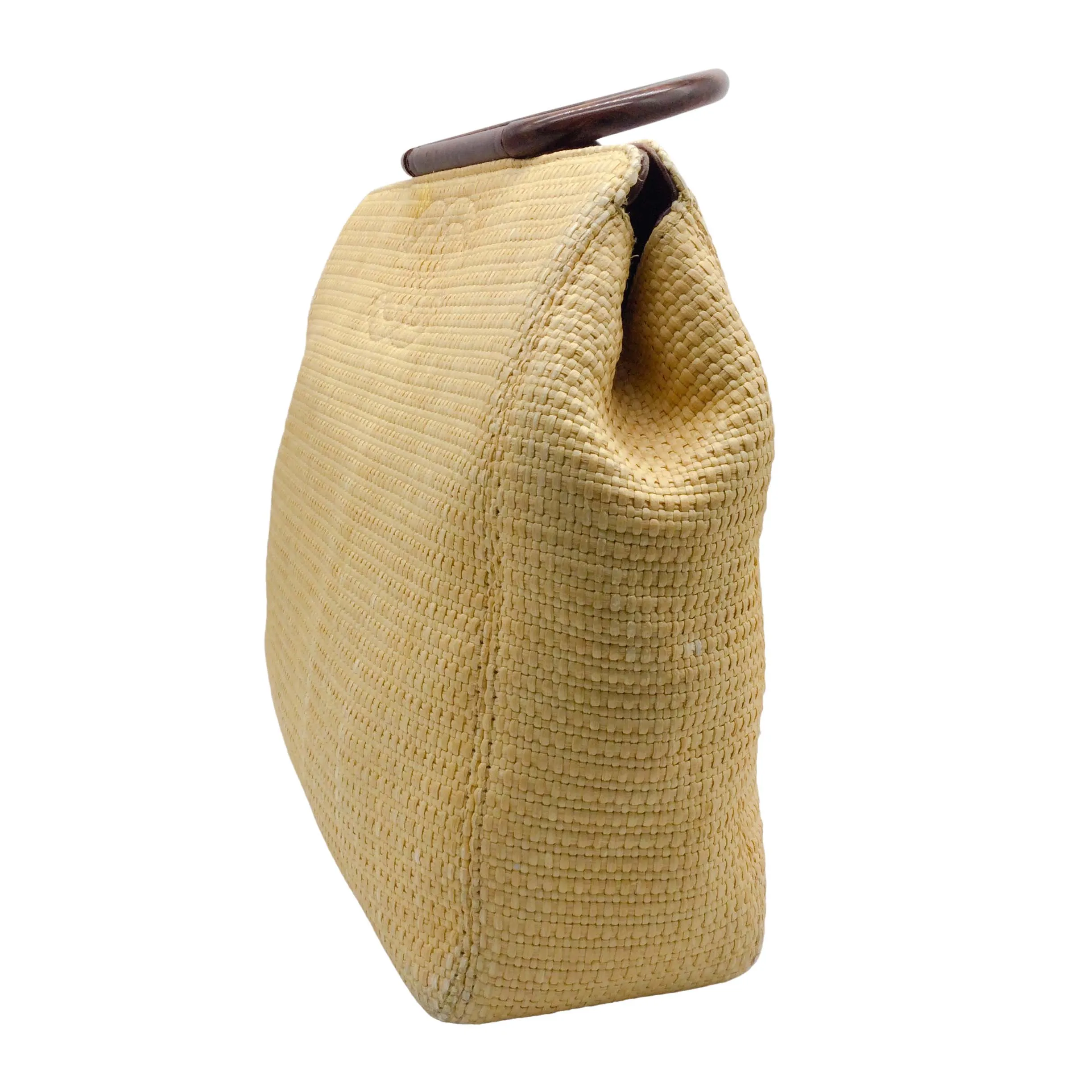 Chanel Cc Doctor's Beige Raffia Tote
