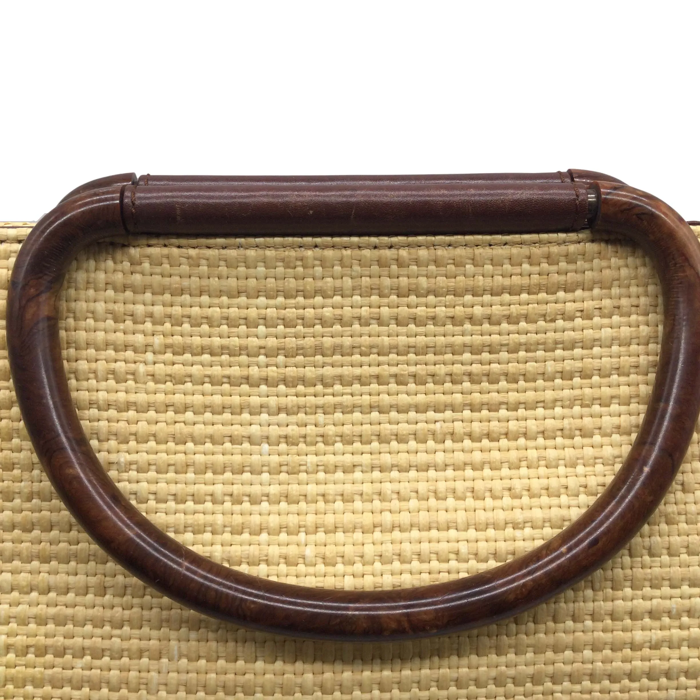 Chanel Cc Doctor's Beige Raffia Tote
