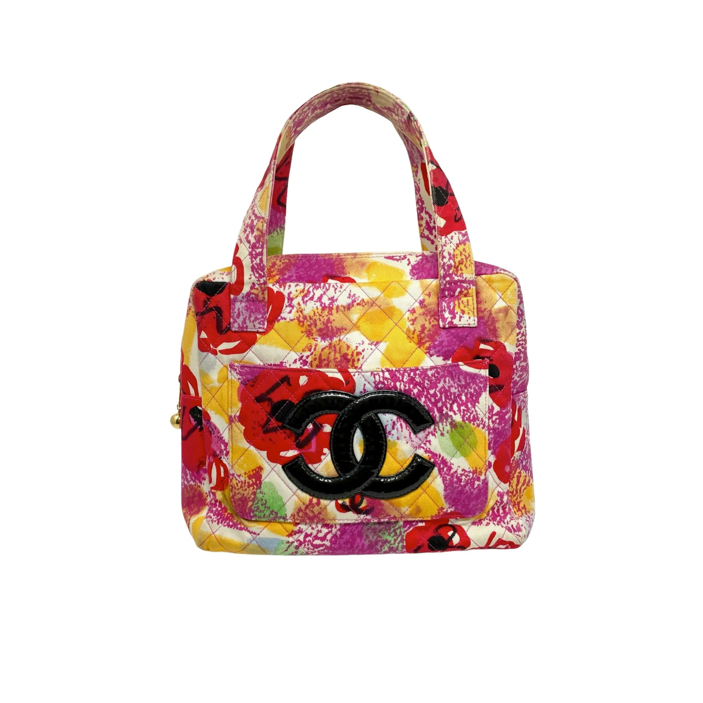 Chanel Floral Mini Logo Shoulder Bag