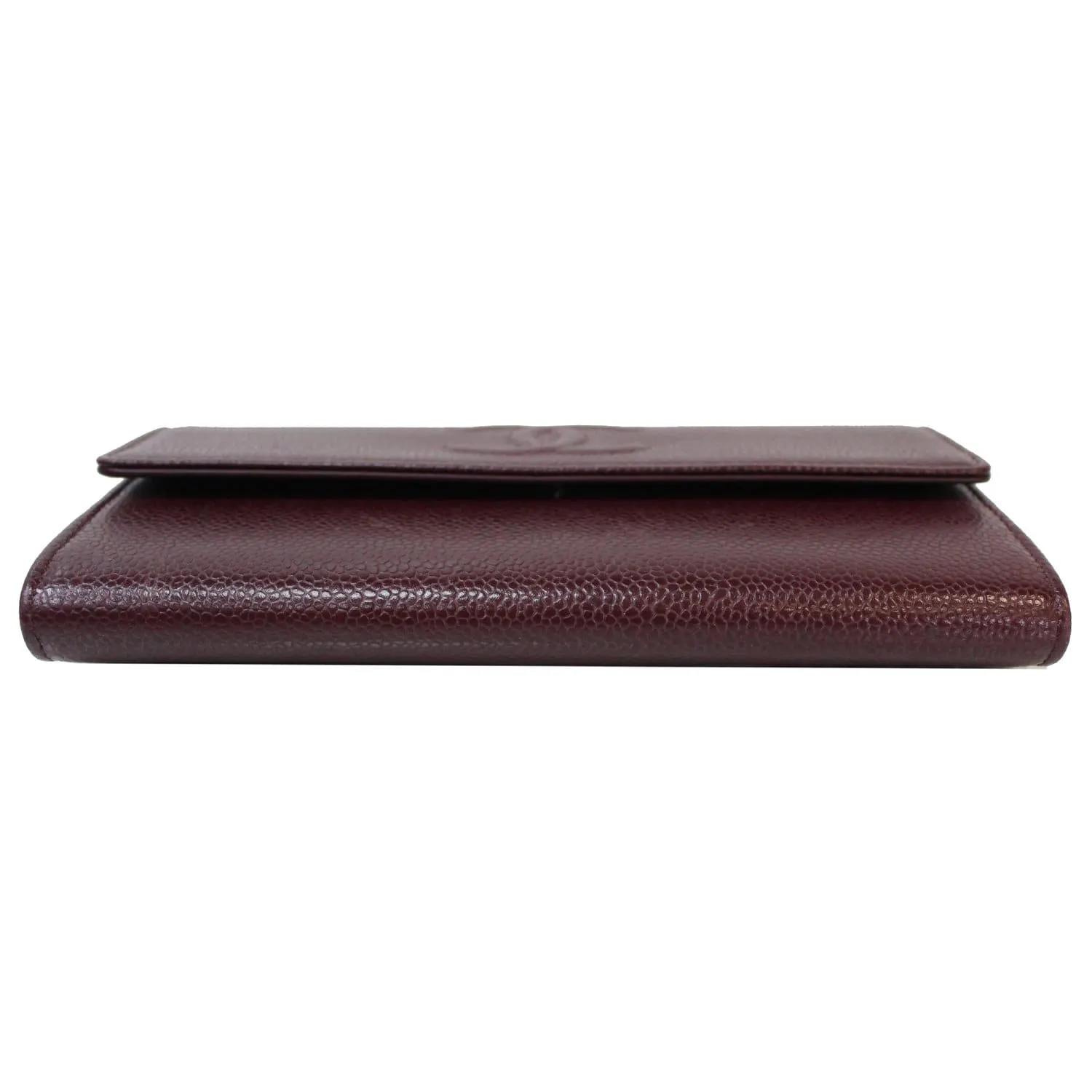 CHANEL Timeless CC Large Gusset Flap Caviar Wallet Burgundy - Last Call
