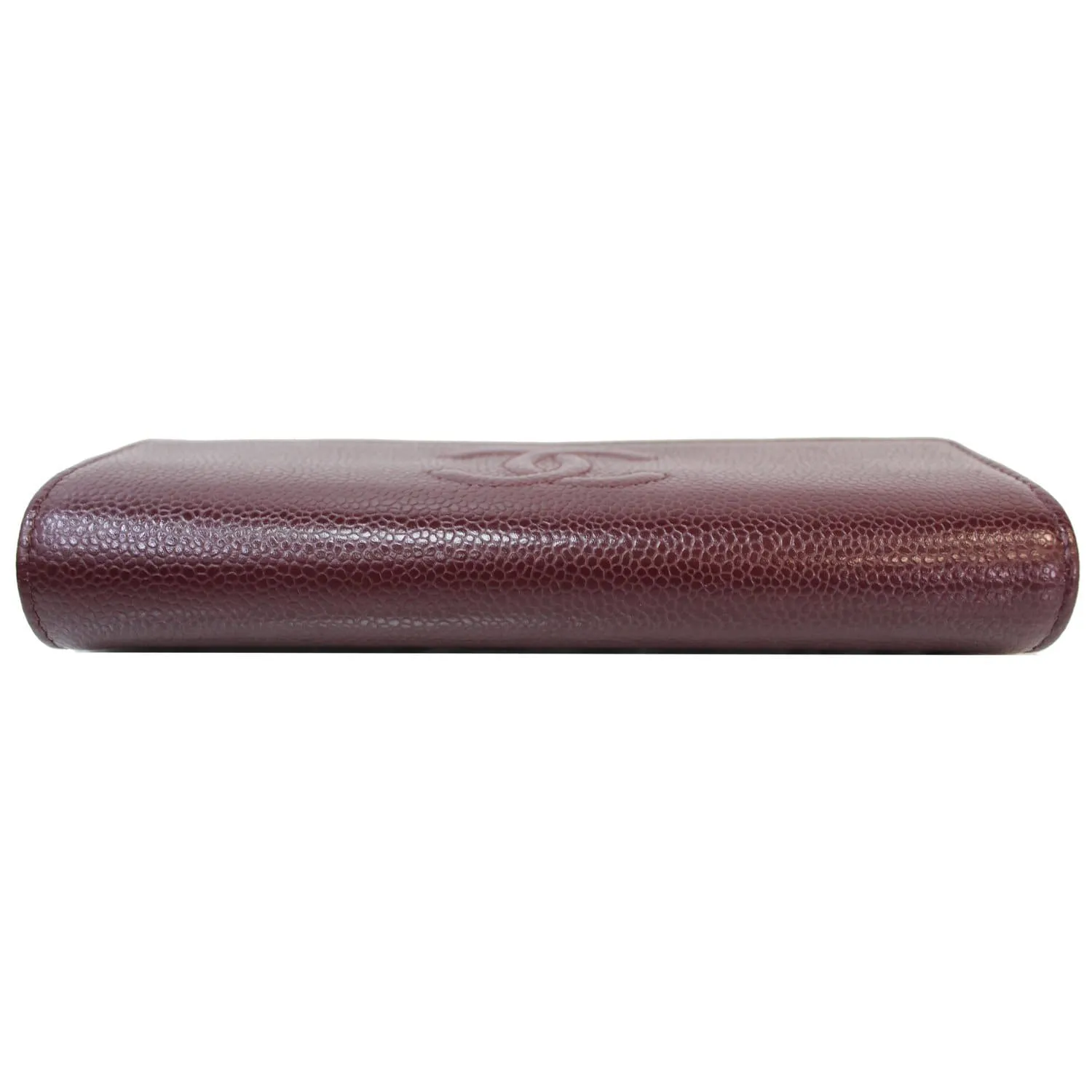 CHANEL Timeless CC Large Gusset Flap Caviar Wallet Burgundy - Last Call