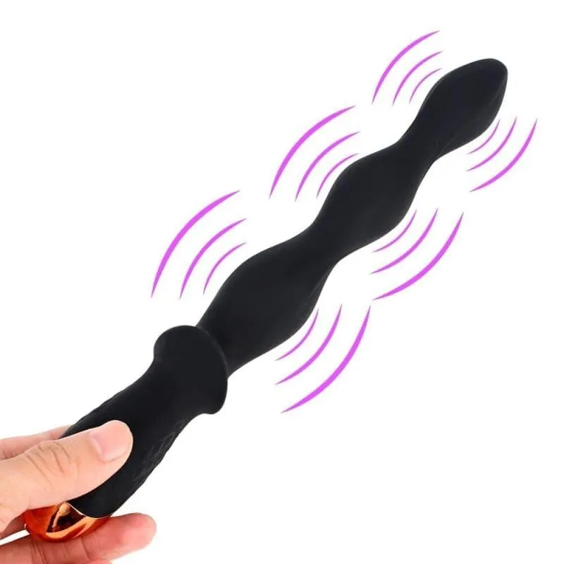 Chapelet Anal Silicone Vibrantavec 10 vitesses