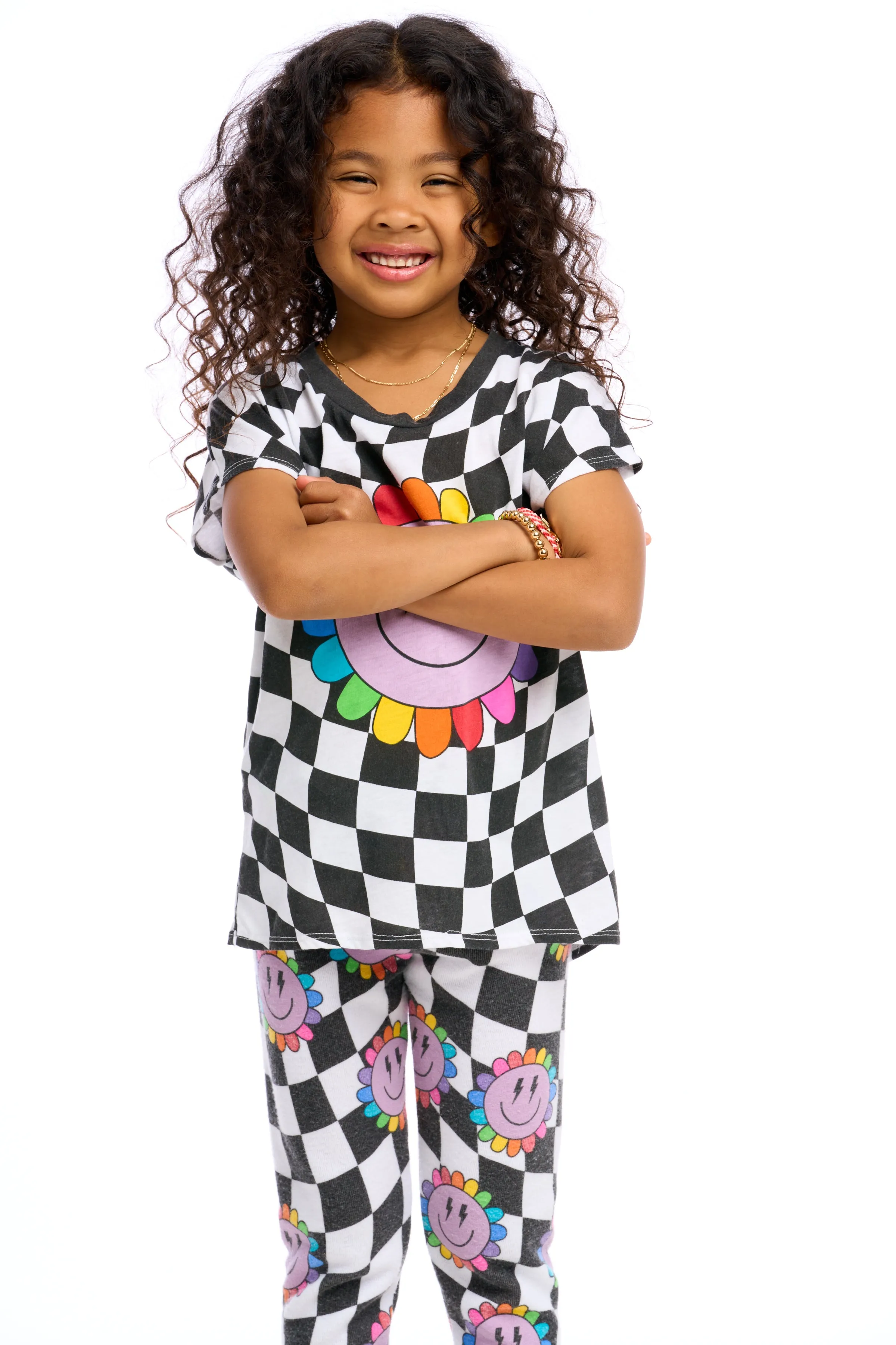 Chaser Checkered Daisy S/S Tee