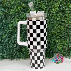 Checkered 40oz Tumbler