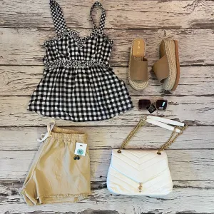 Checkered Flowy Tank