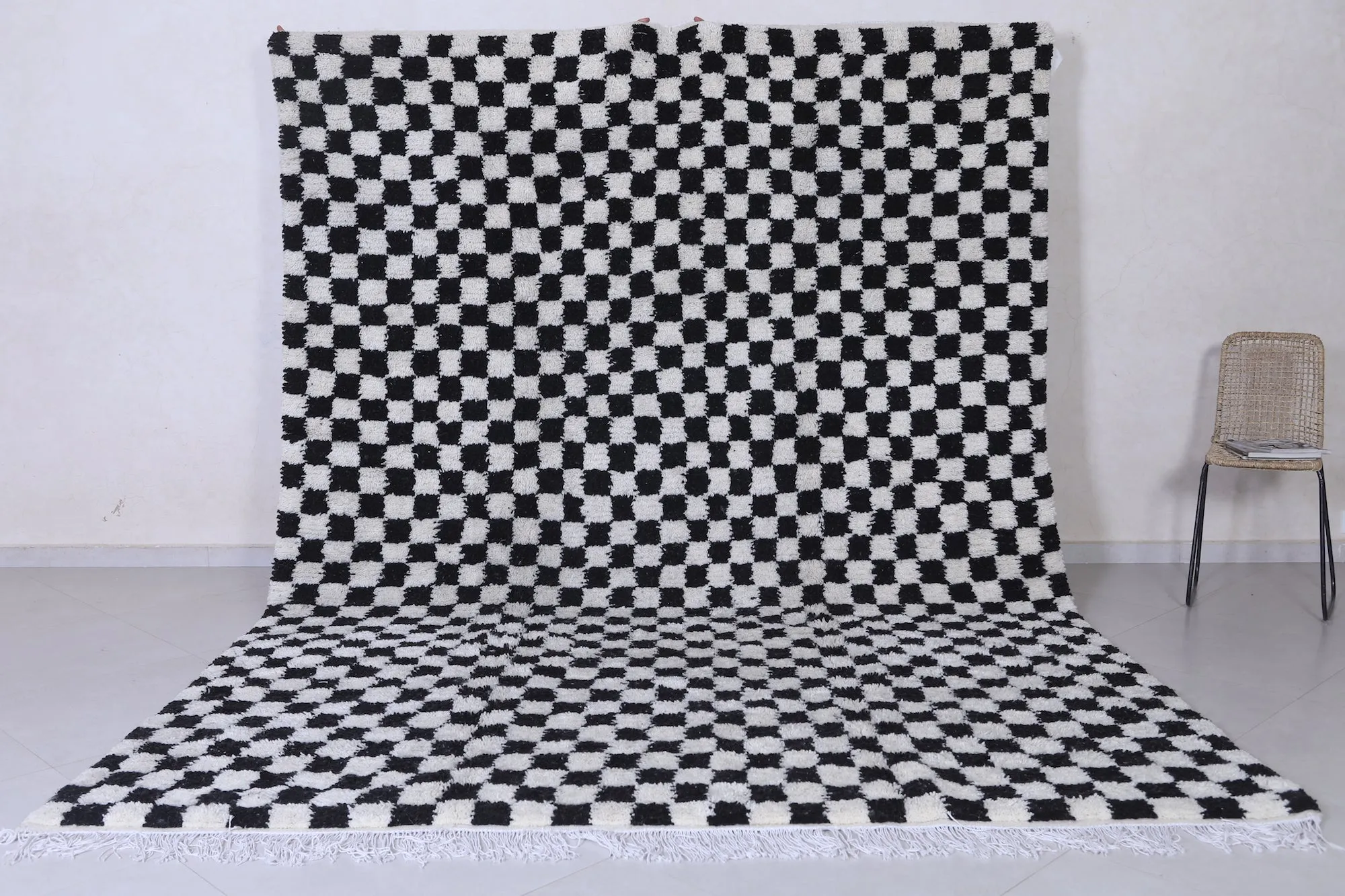 Checkered Moroccan rug - Handmade rug - Custom Rug