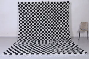 Checkered Moroccan rug - Handmade rug - Custom Rug