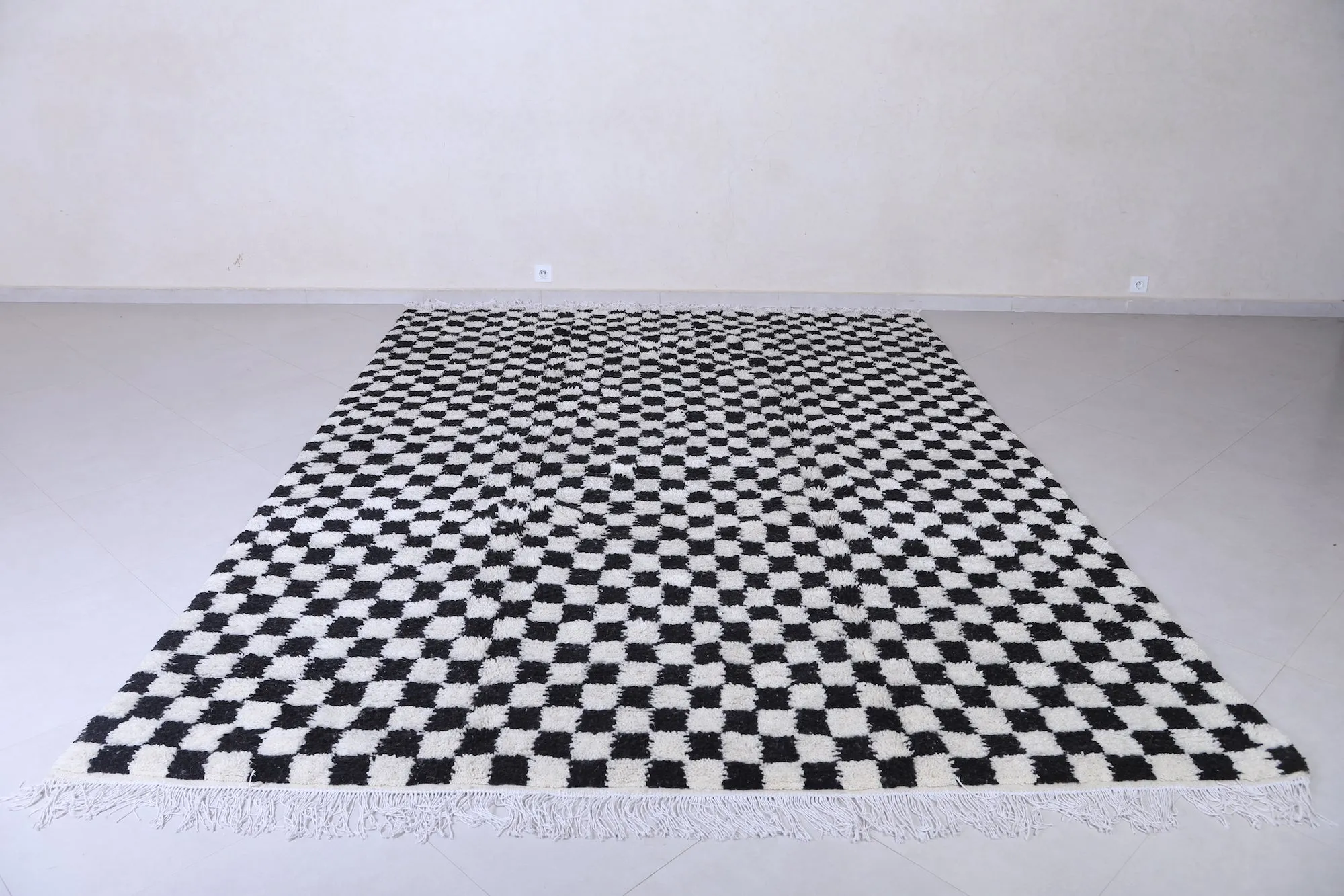 Checkered Moroccan rug - Handmade rug - Custom Rug