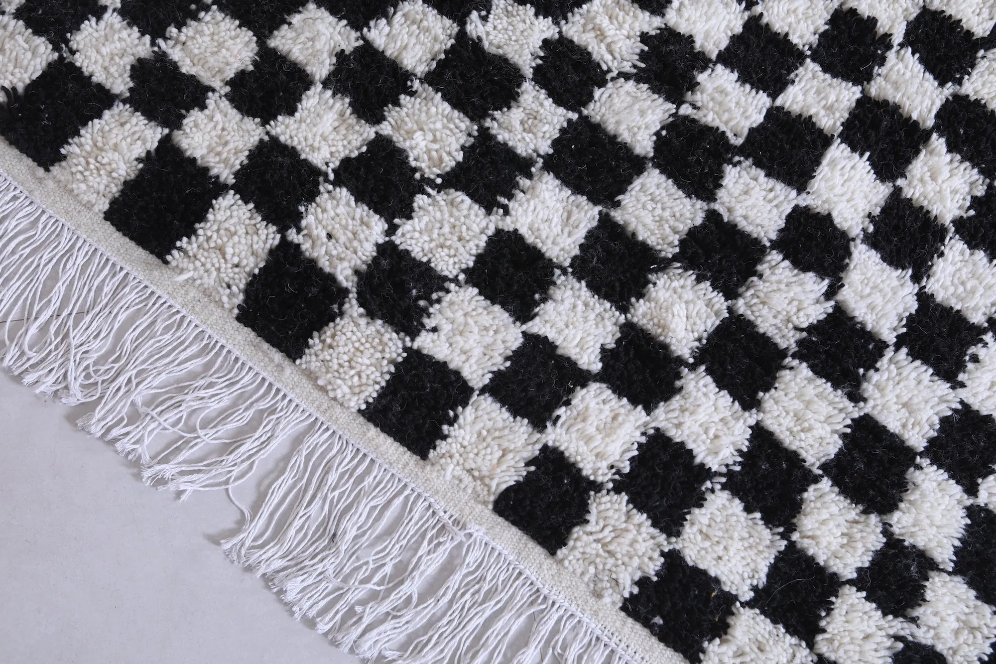 Checkered Moroccan rug - Handmade rug - Custom Rug