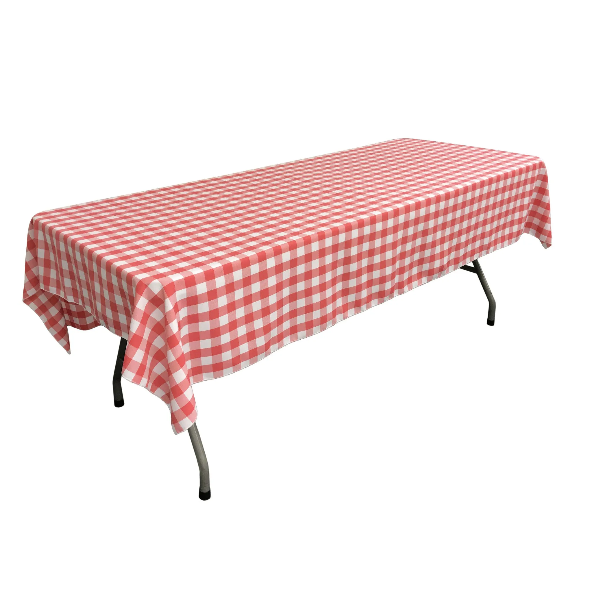 Checkered Rectangular Tablecloth 60 by 108-Inch