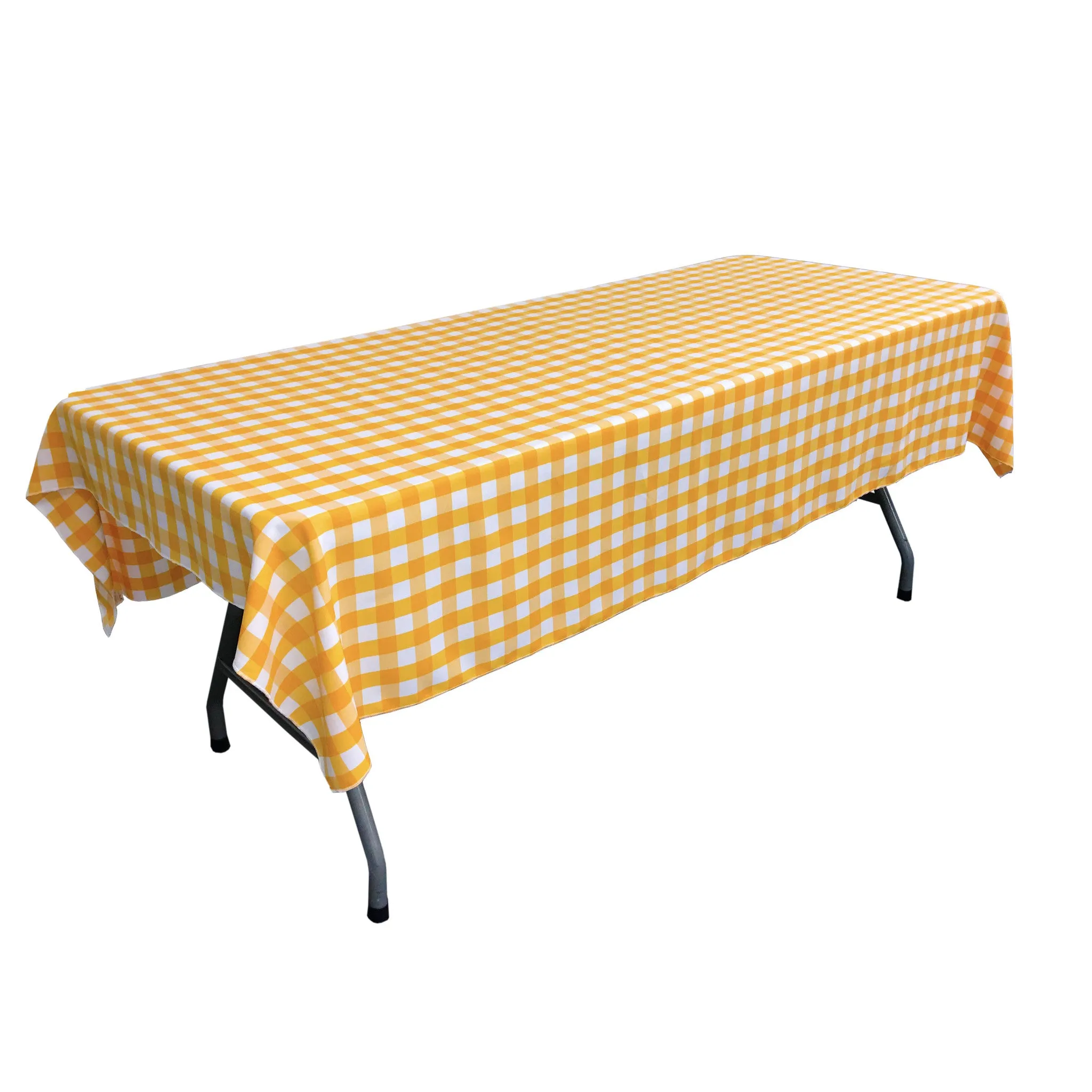 Checkered Rectangular Tablecloth 60 by 108-Inch