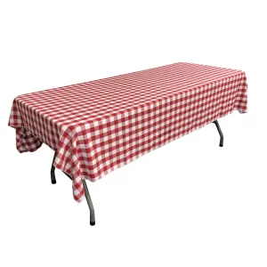 Checkered Rectangular Tablecloth 60 by 108-Inch