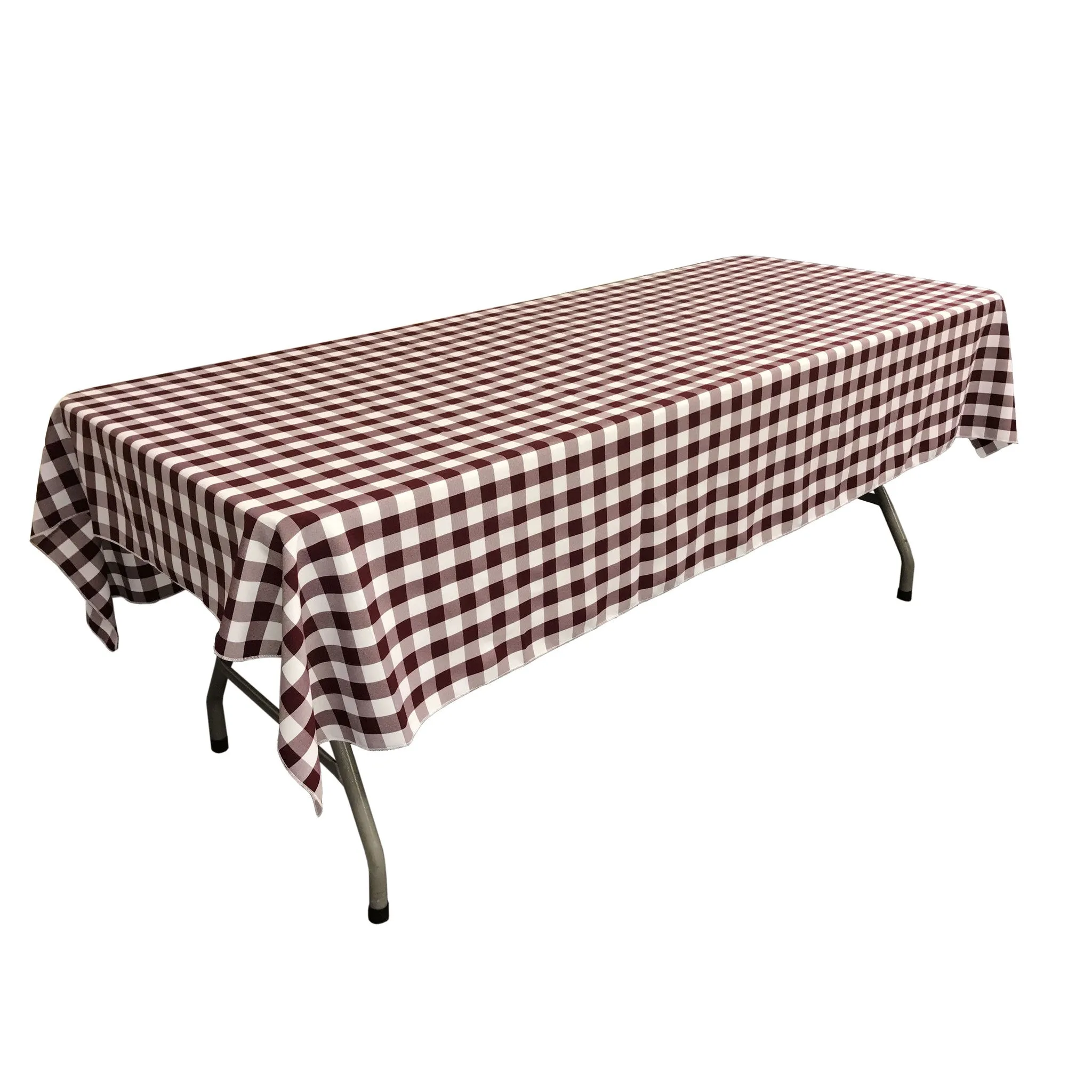 Checkered Rectangular Tablecloth 60 by 108-Inch