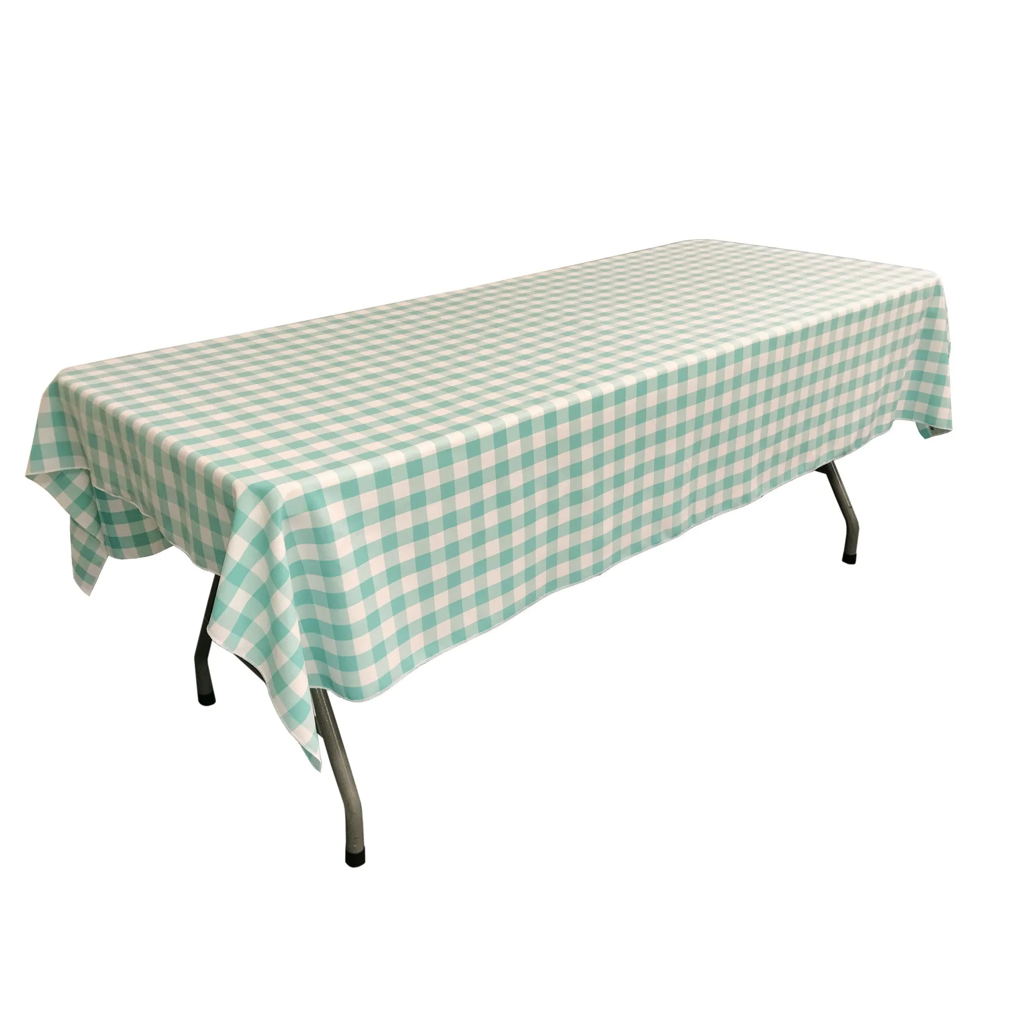 Checkered Rectangular Tablecloth 60 by 108-Inch