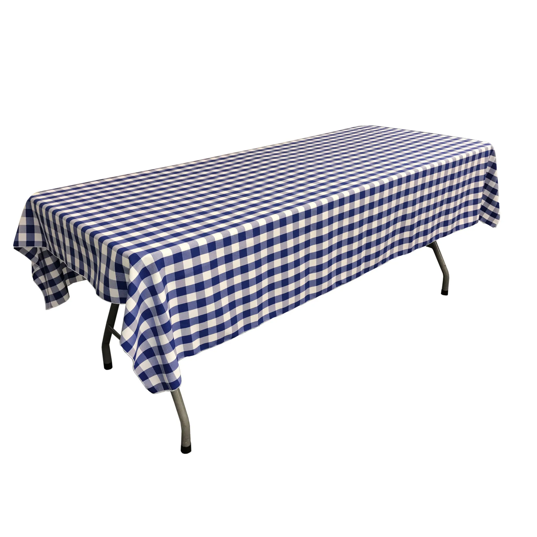 Checkered Rectangular Tablecloth 60 by 108-Inch