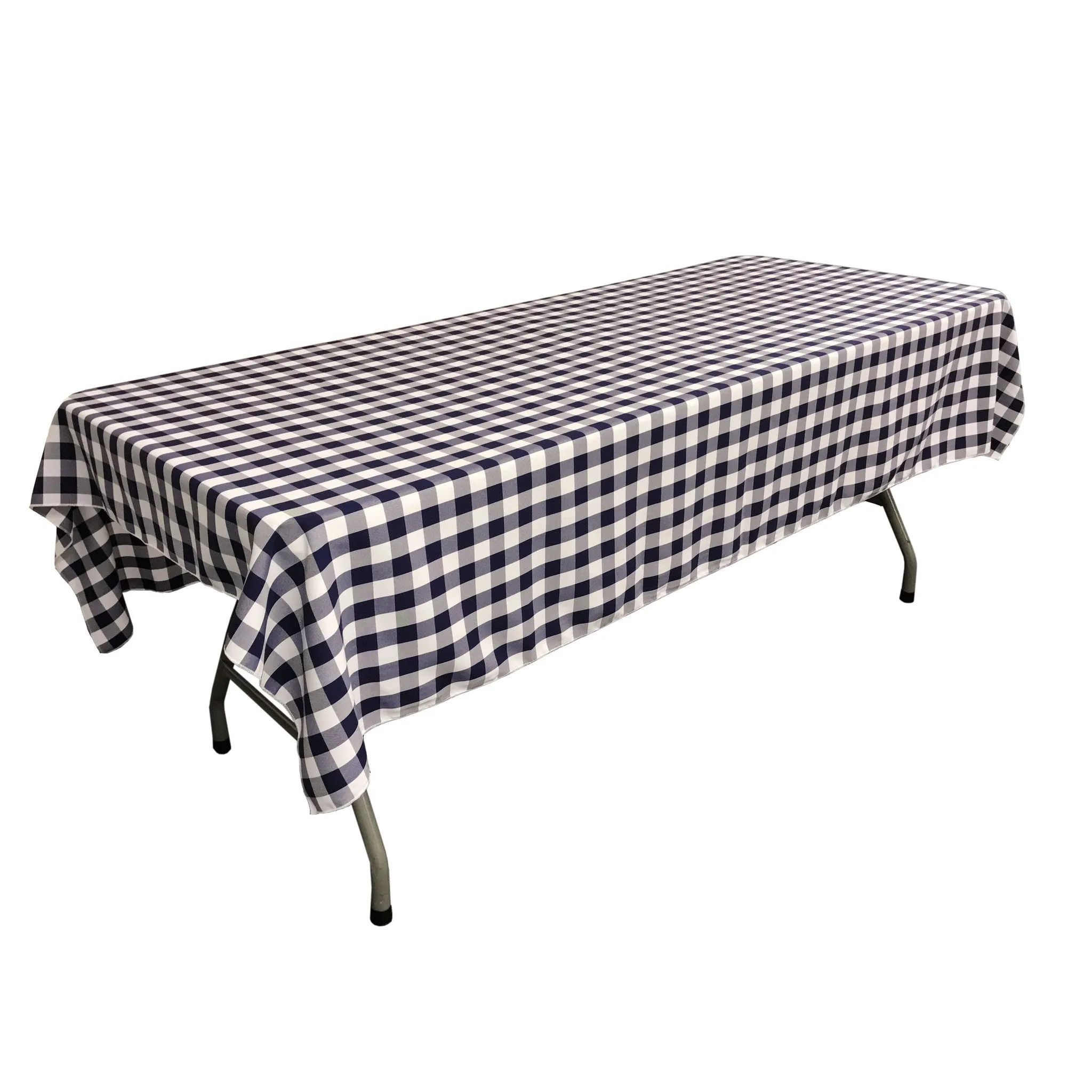 Checkered Rectangular Tablecloth 60 by 108-Inch
