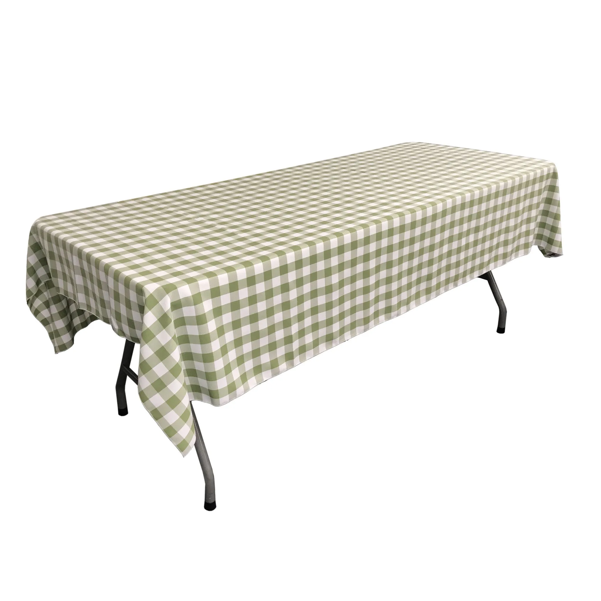 Checkered Rectangular Tablecloth 60 by 108-Inch