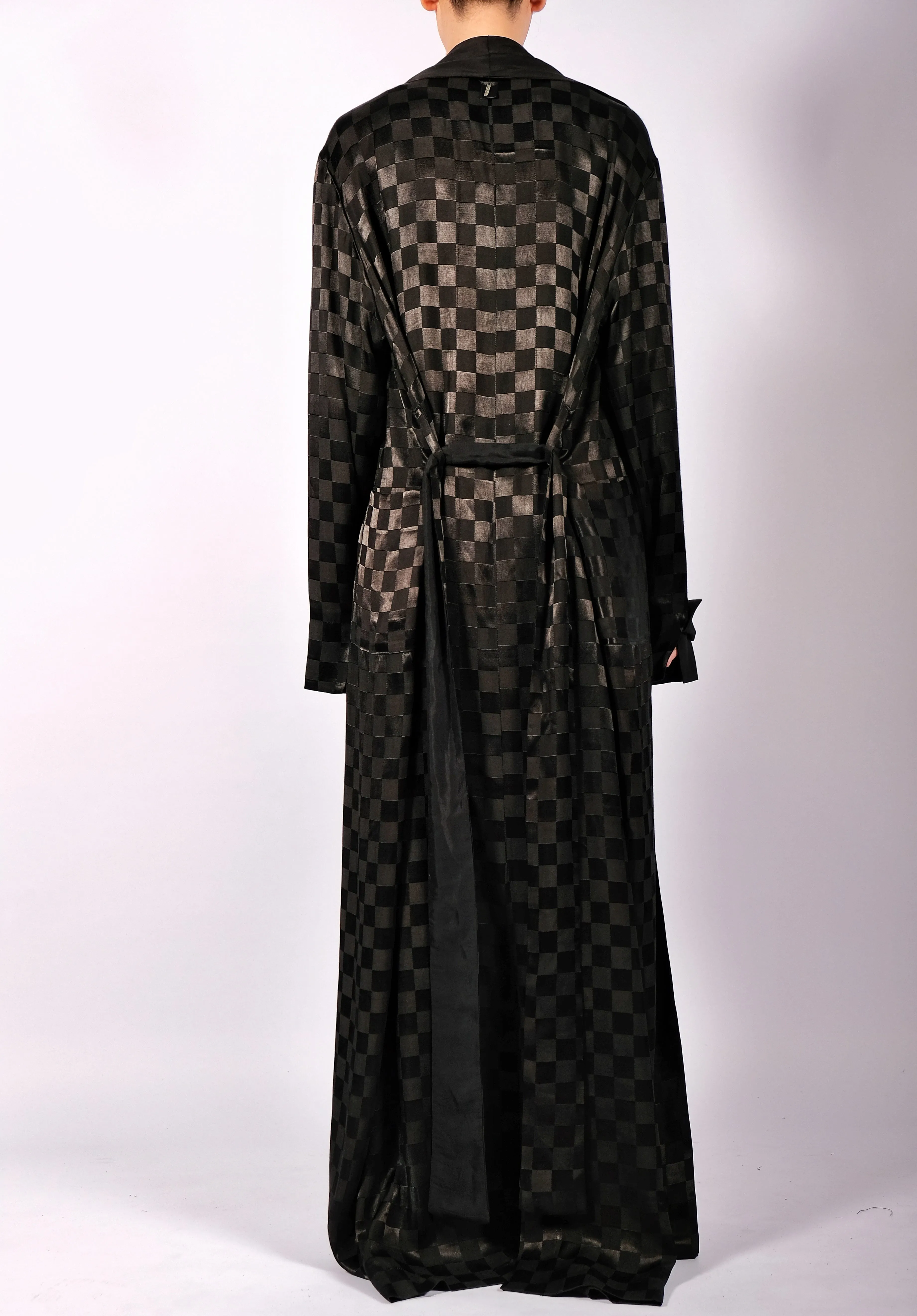 Checkered Robe Maxi