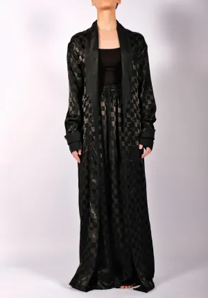 Checkered Robe Maxi