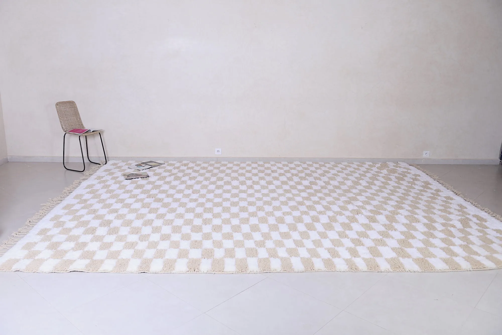 Checkered rug - Custom area rug - Moroccan rug