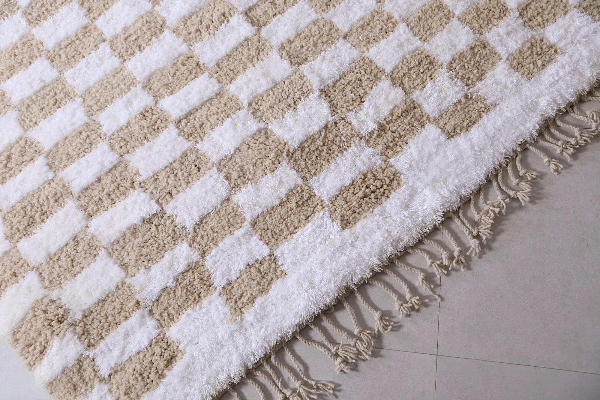 Checkered rug - Custom area rug - Moroccan rug