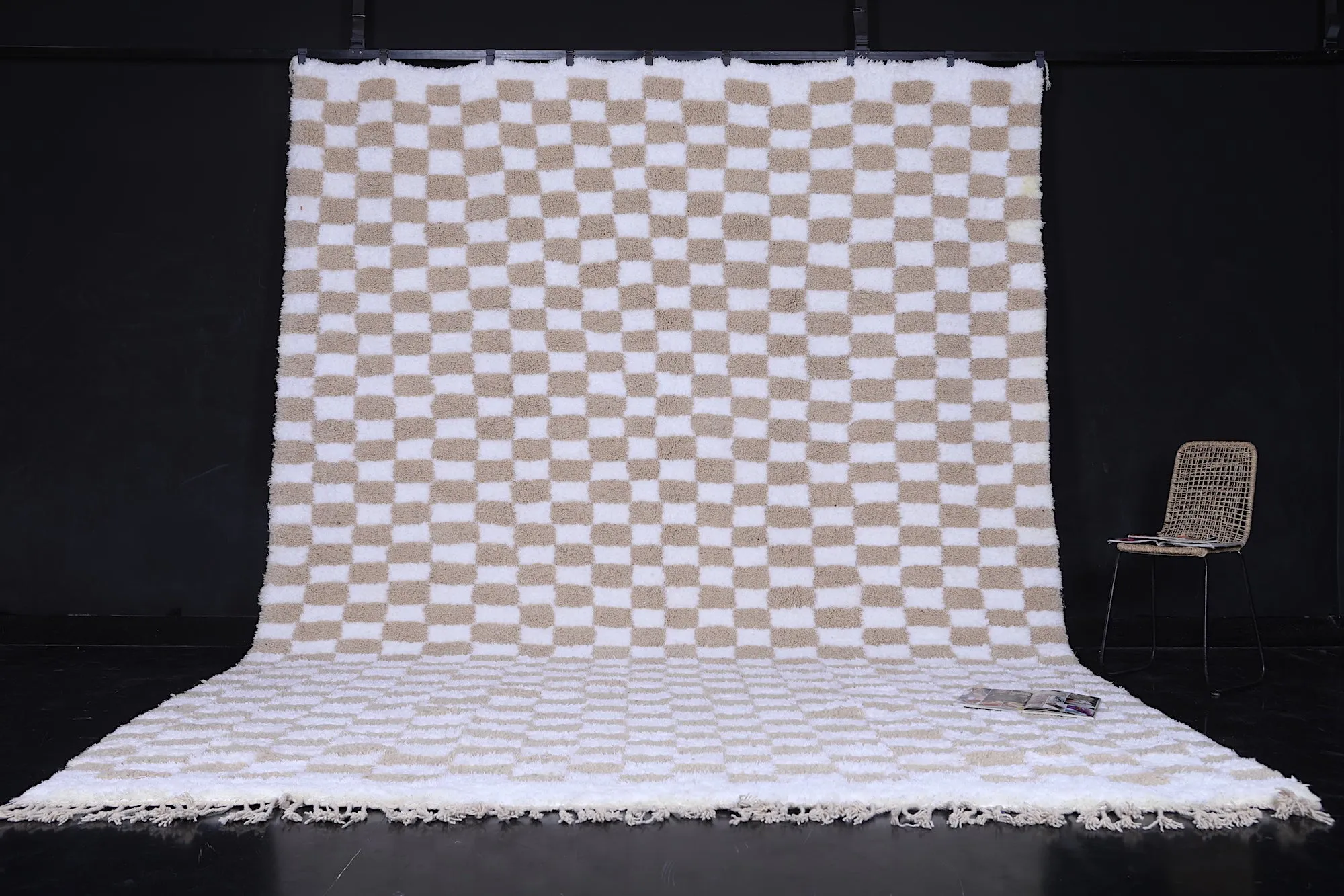 Checkered rug - Custom area rug - Moroccan rug