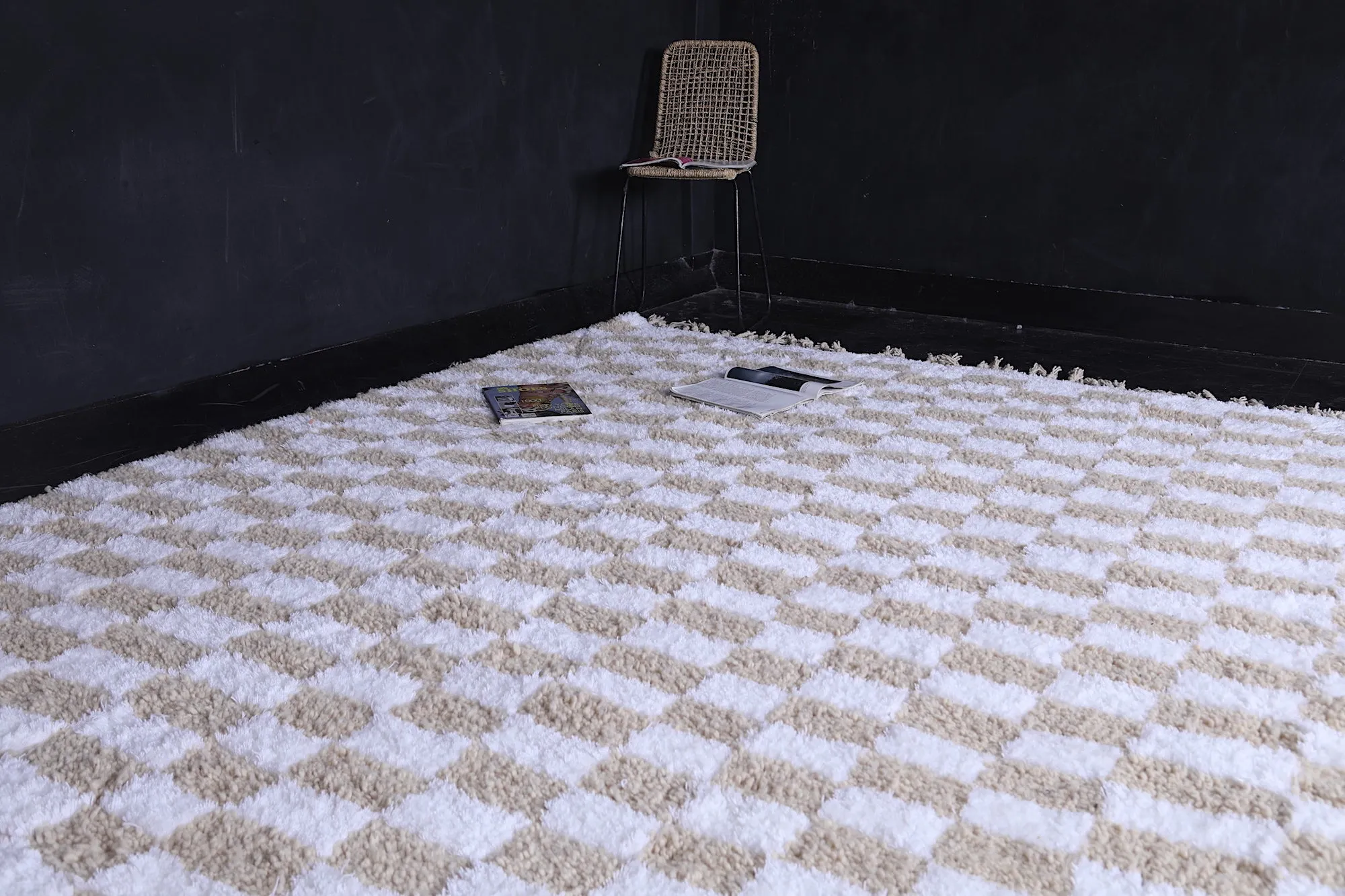 Checkered rug - Custom area rug - Moroccan rug