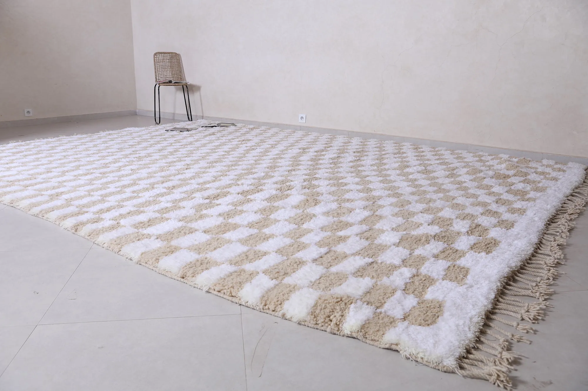 Checkered rug - Custom area rug - Moroccan rug