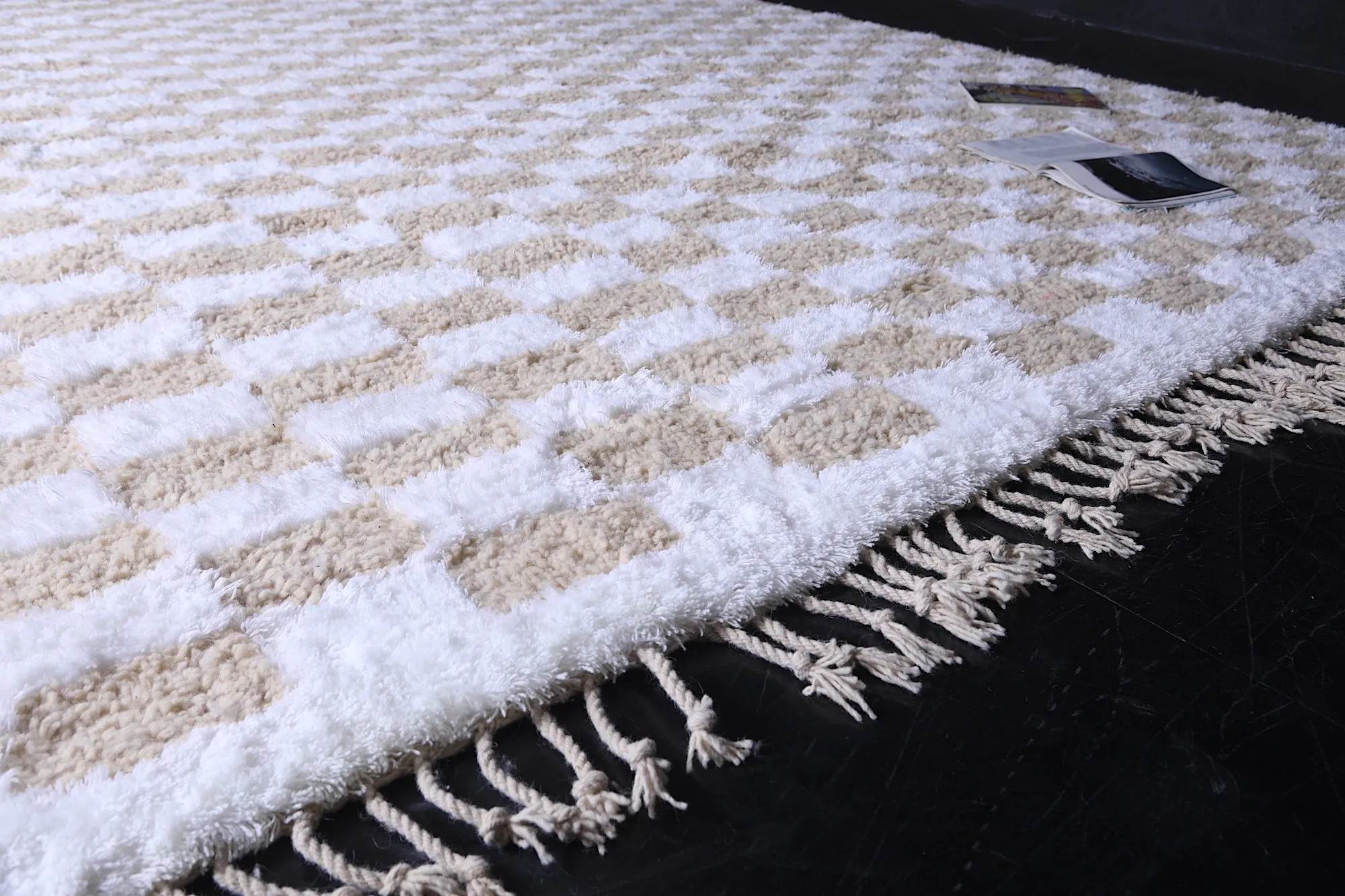 Checkered rug - Custom area rug - Moroccan rug