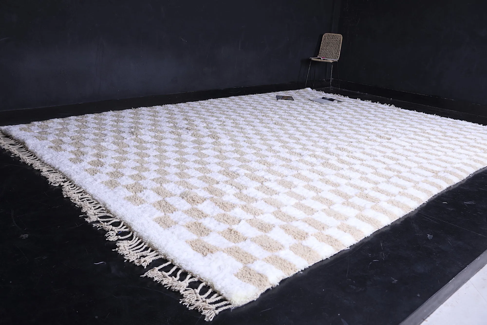 Checkered rug - Custom area rug - Moroccan rug