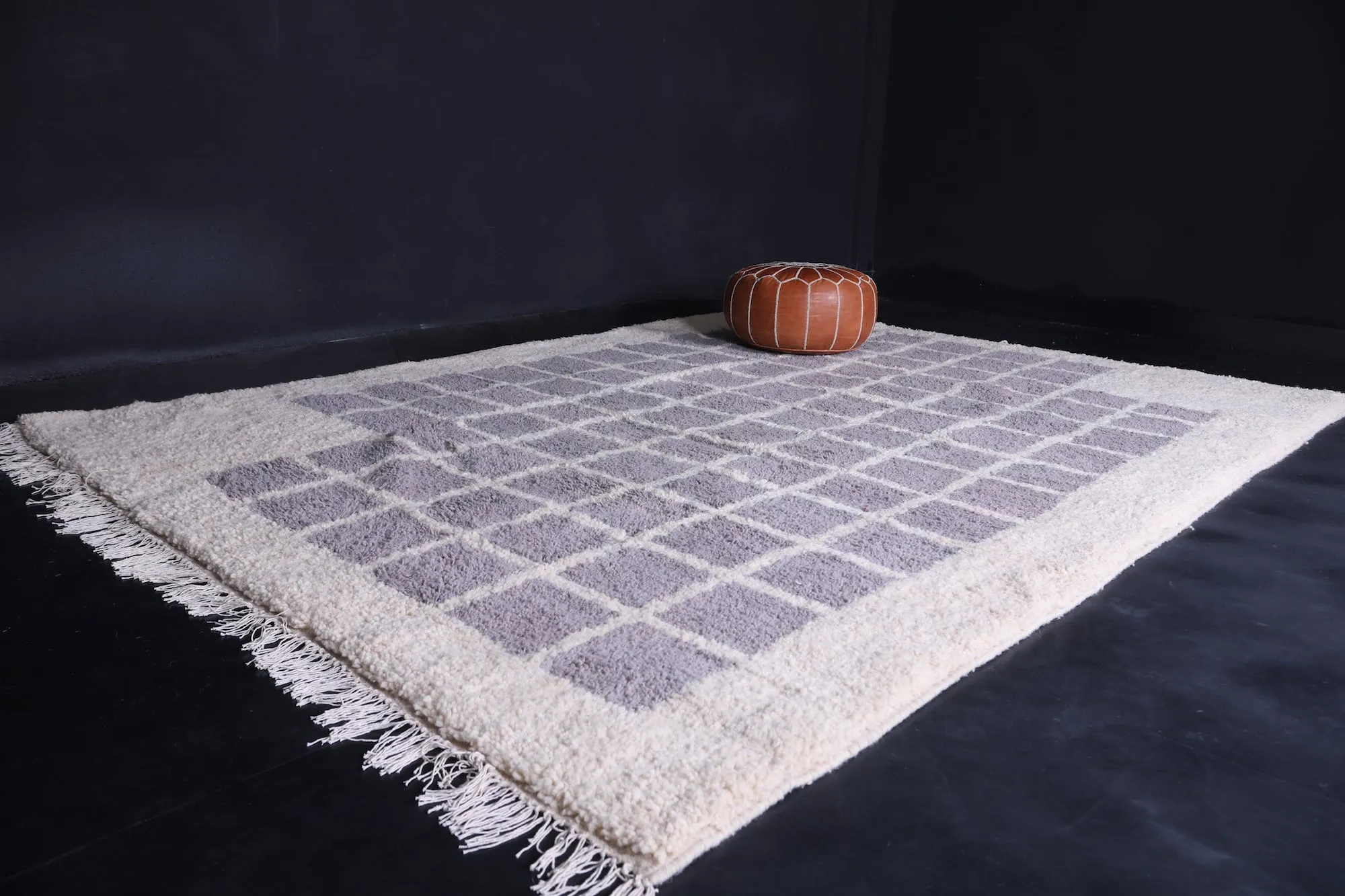 Checkered rug - Handmade Berber Wool Rug - Custom area rug