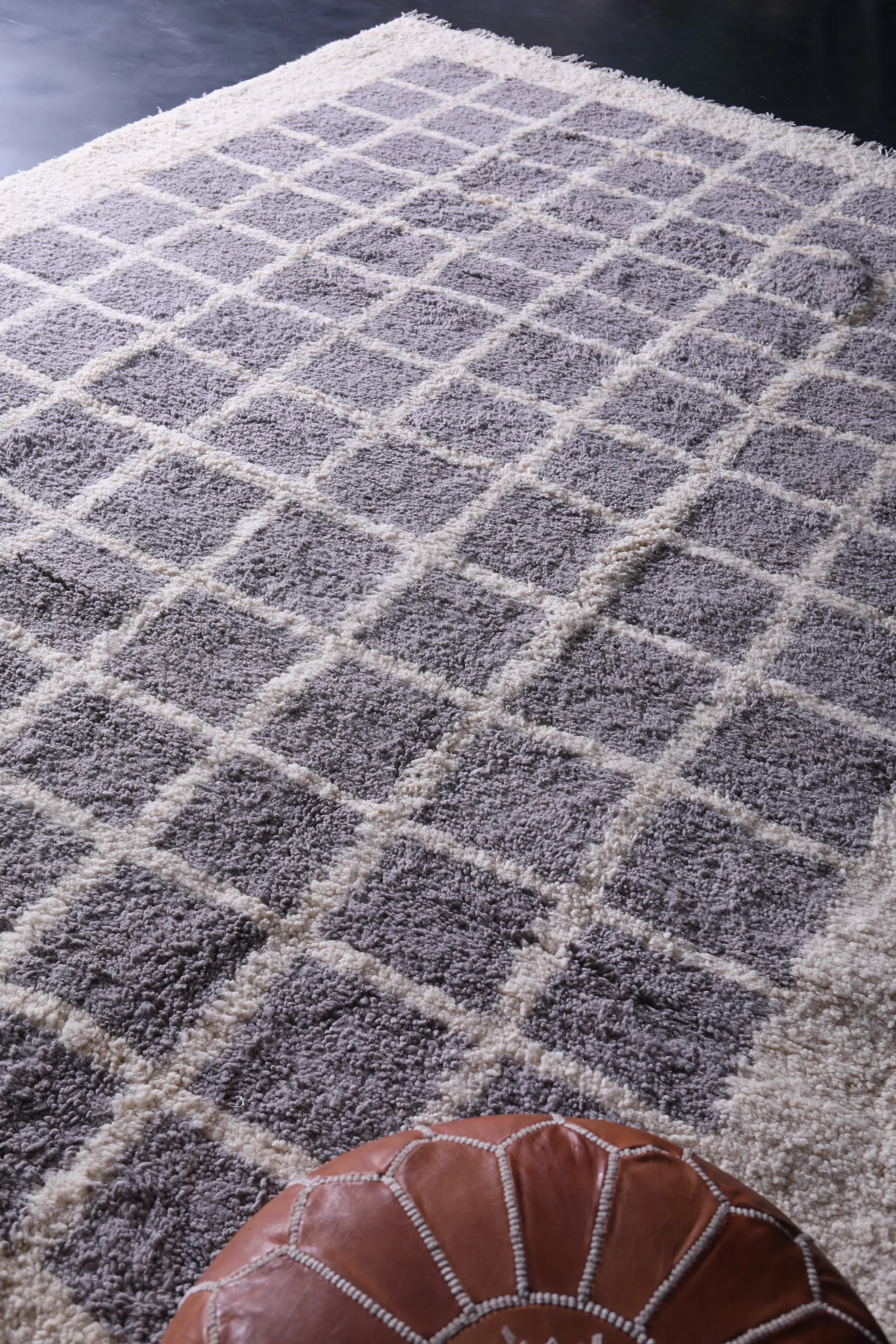 Checkered rug - Handmade Berber Wool Rug - Custom area rug