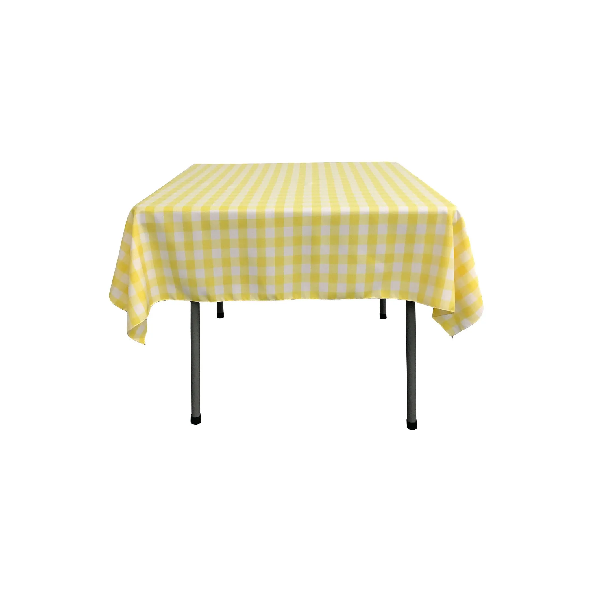 Checkered Square Tablecloth 58 by 58-Inch