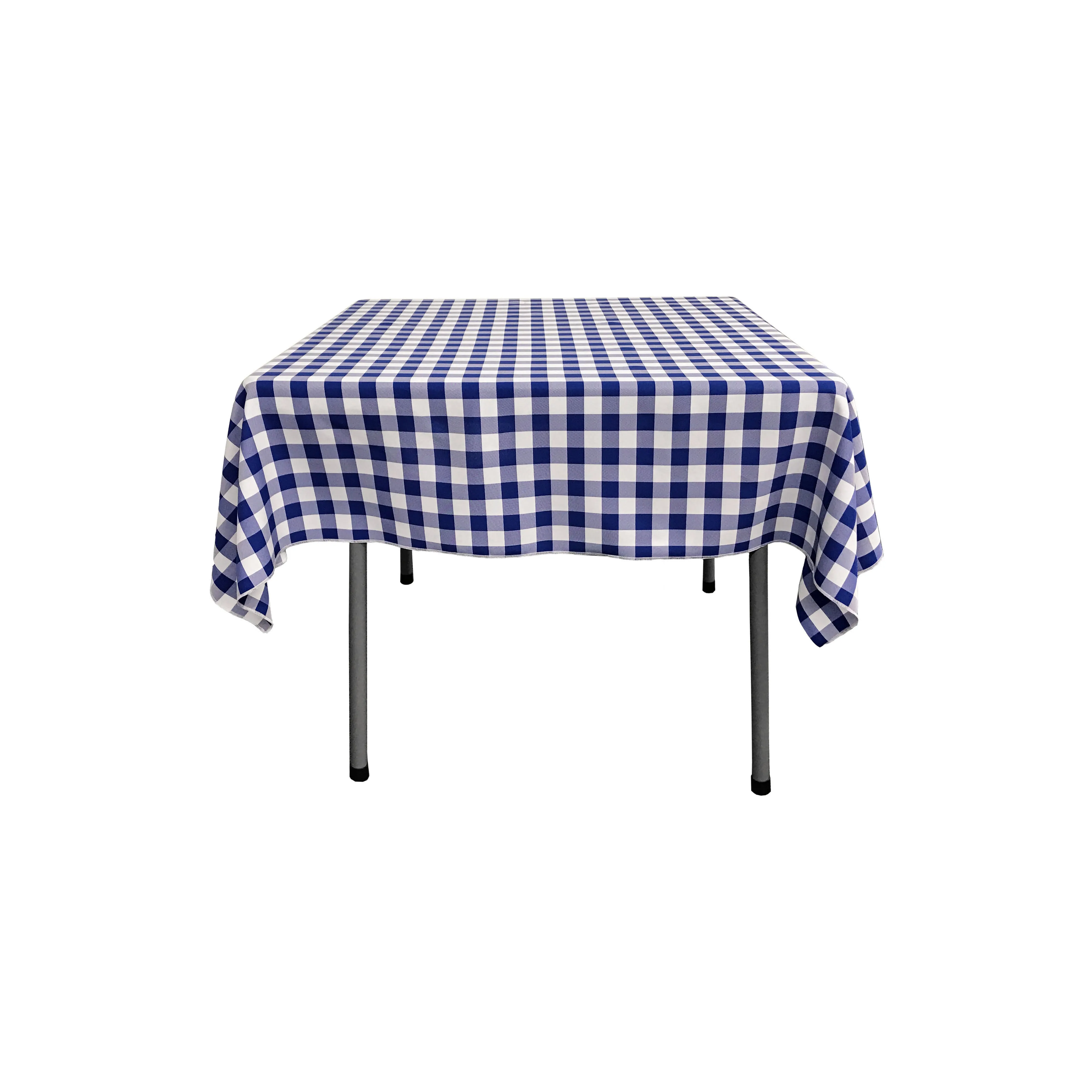 Checkered Square Tablecloth 58 by 58-Inch