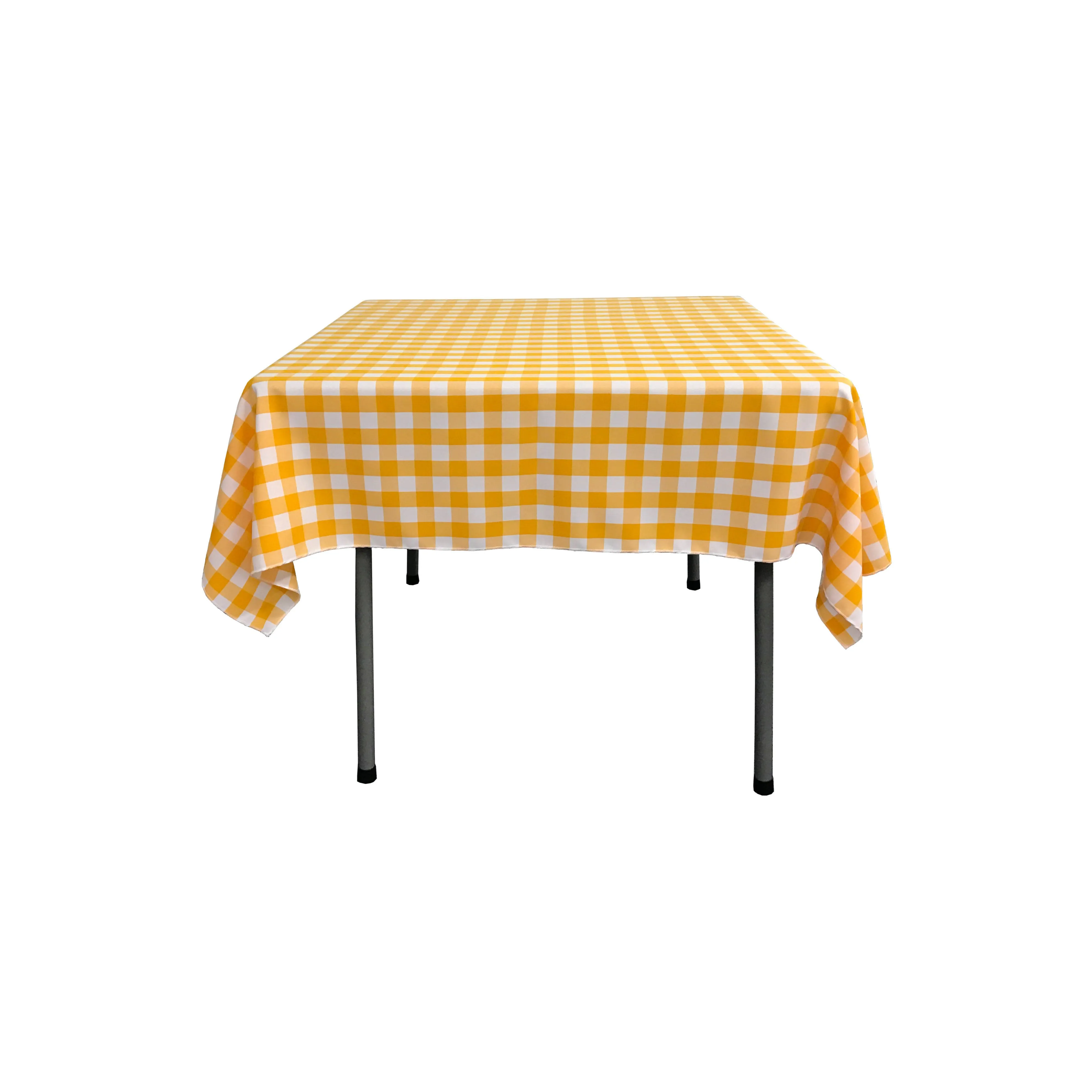 Checkered Square Tablecloth 58 by 58-Inch