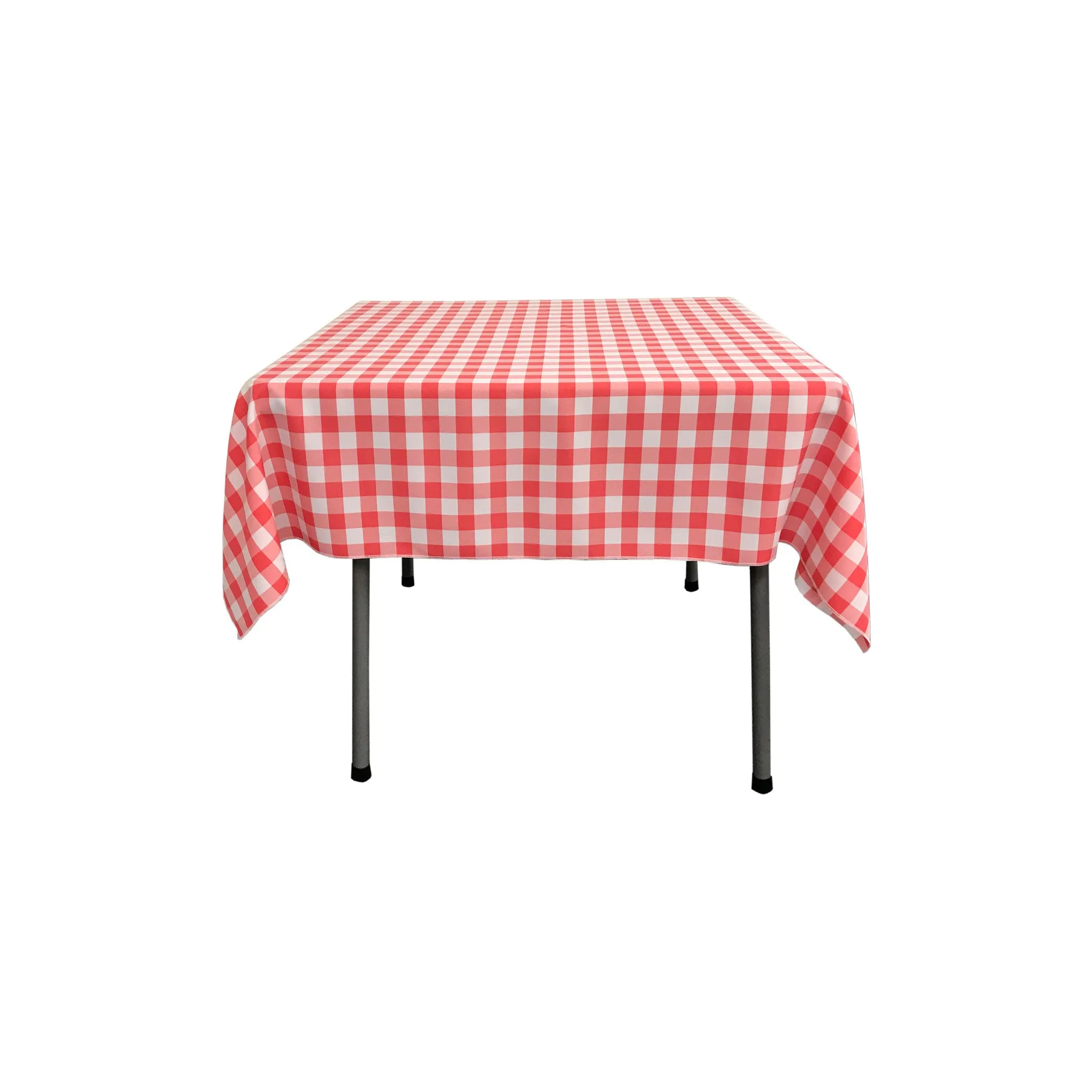 Checkered Square Tablecloth 58 by 58-Inch