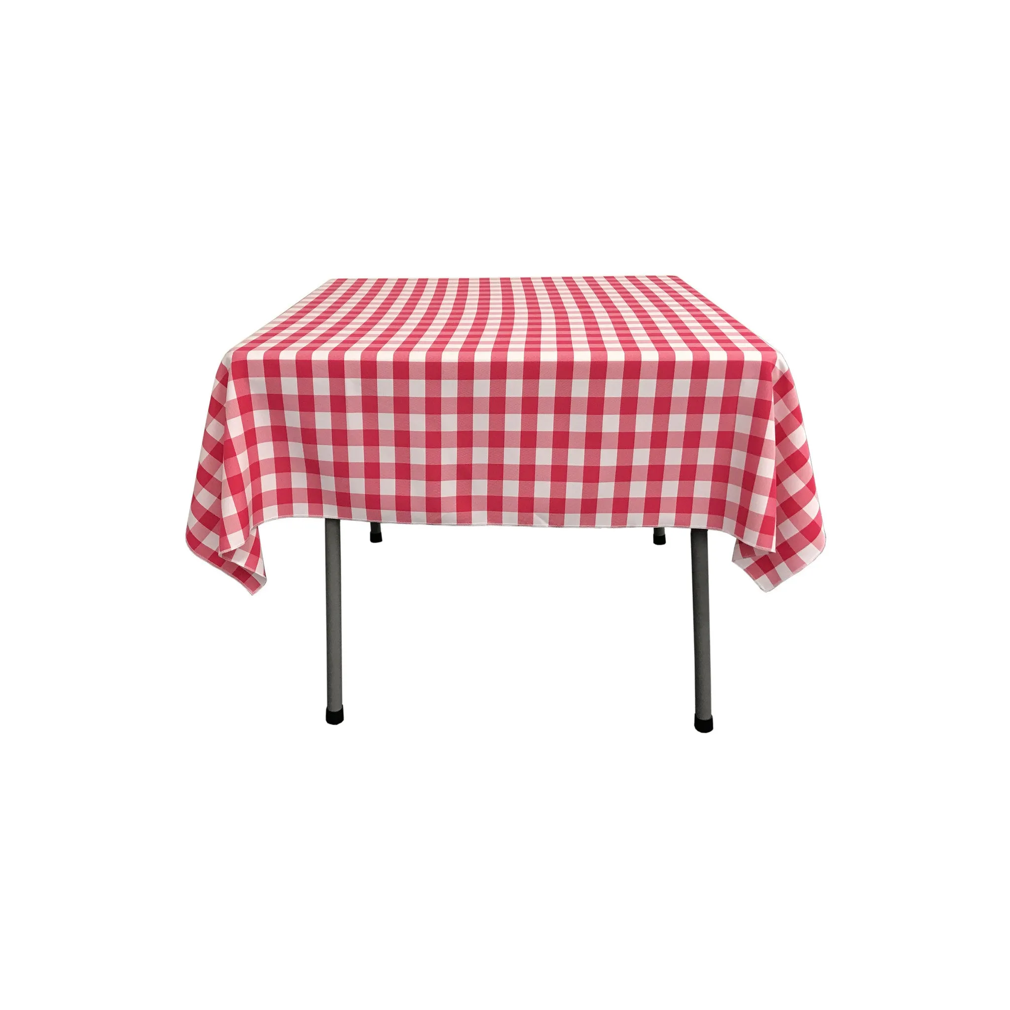Checkered Square Tablecloth 58 by 58-Inch