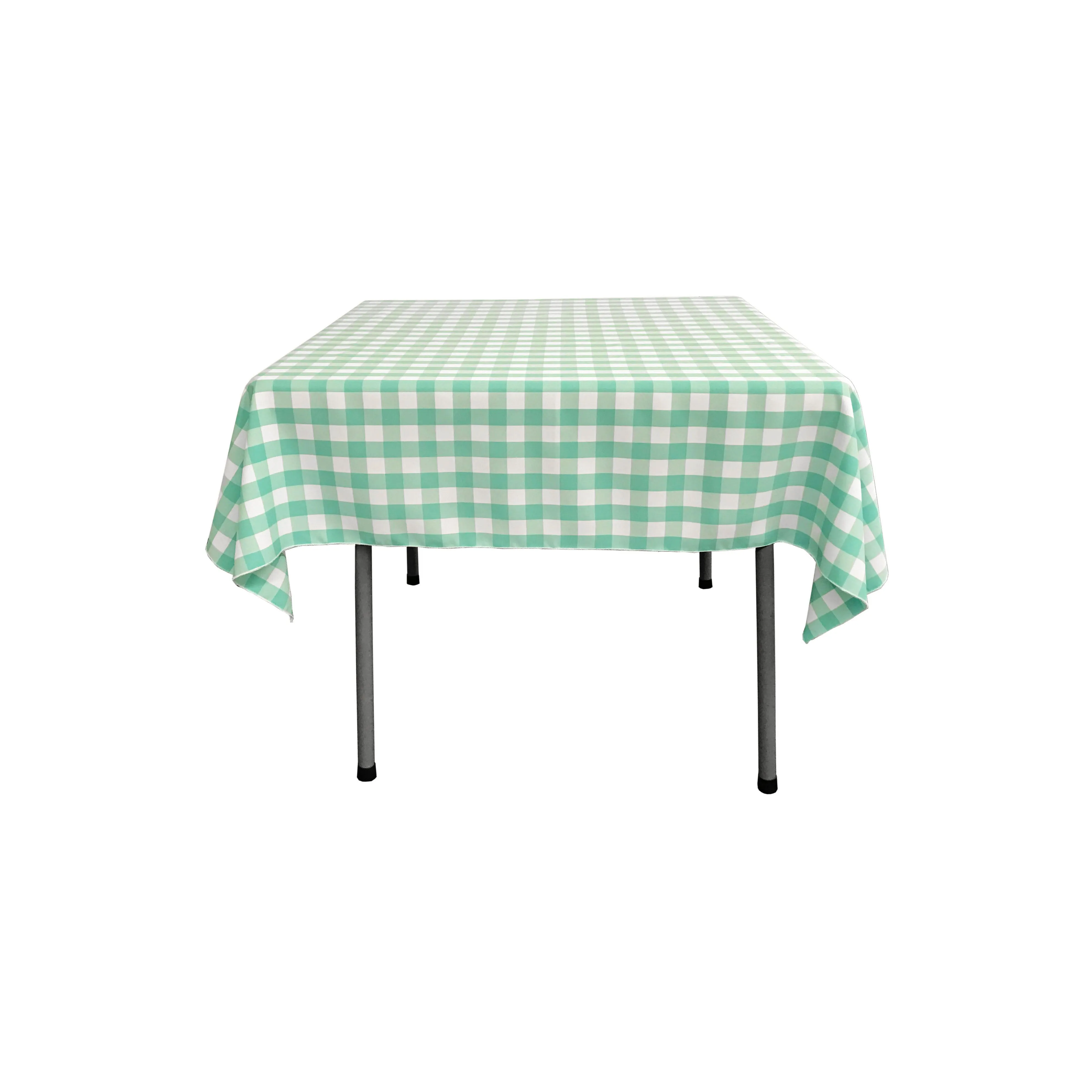 Checkered Square Tablecloth 58 by 58-Inch