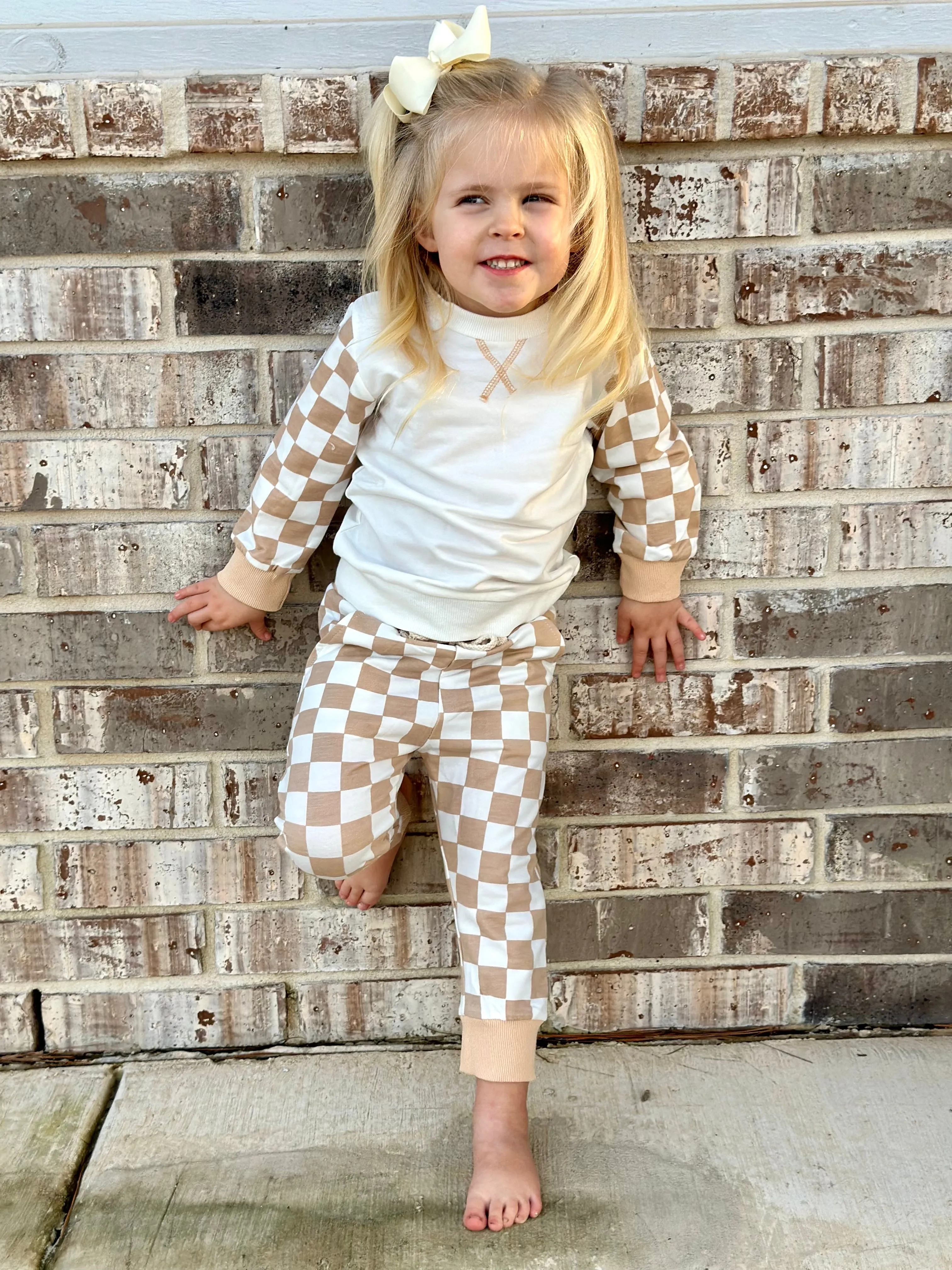 Checkered Unisex Toddler Set