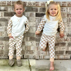 Checkered Unisex Toddler Set