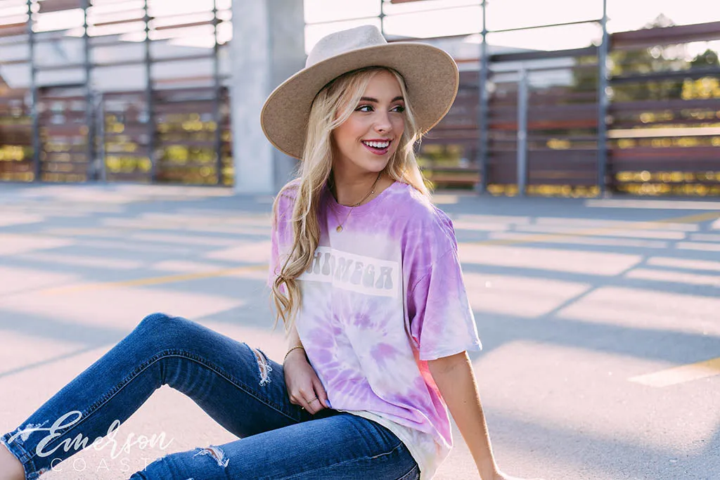 Chi Omega Pink Tie Dye PR Tshirt