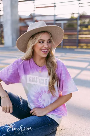 Chi Omega Pink Tie Dye PR Tshirt