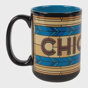 Chicago Flag Stained Glass Mug