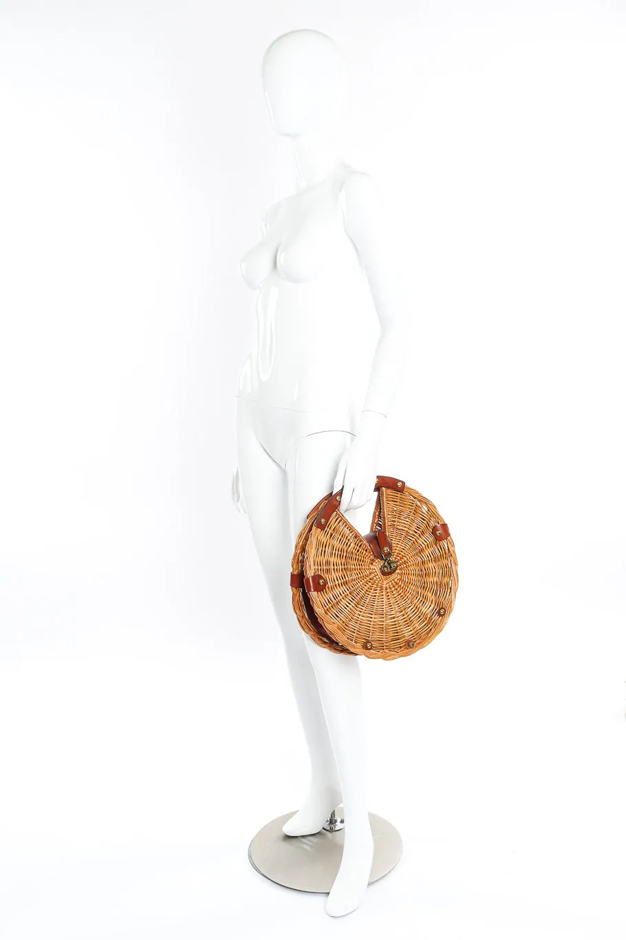 Circular Wicker Bag