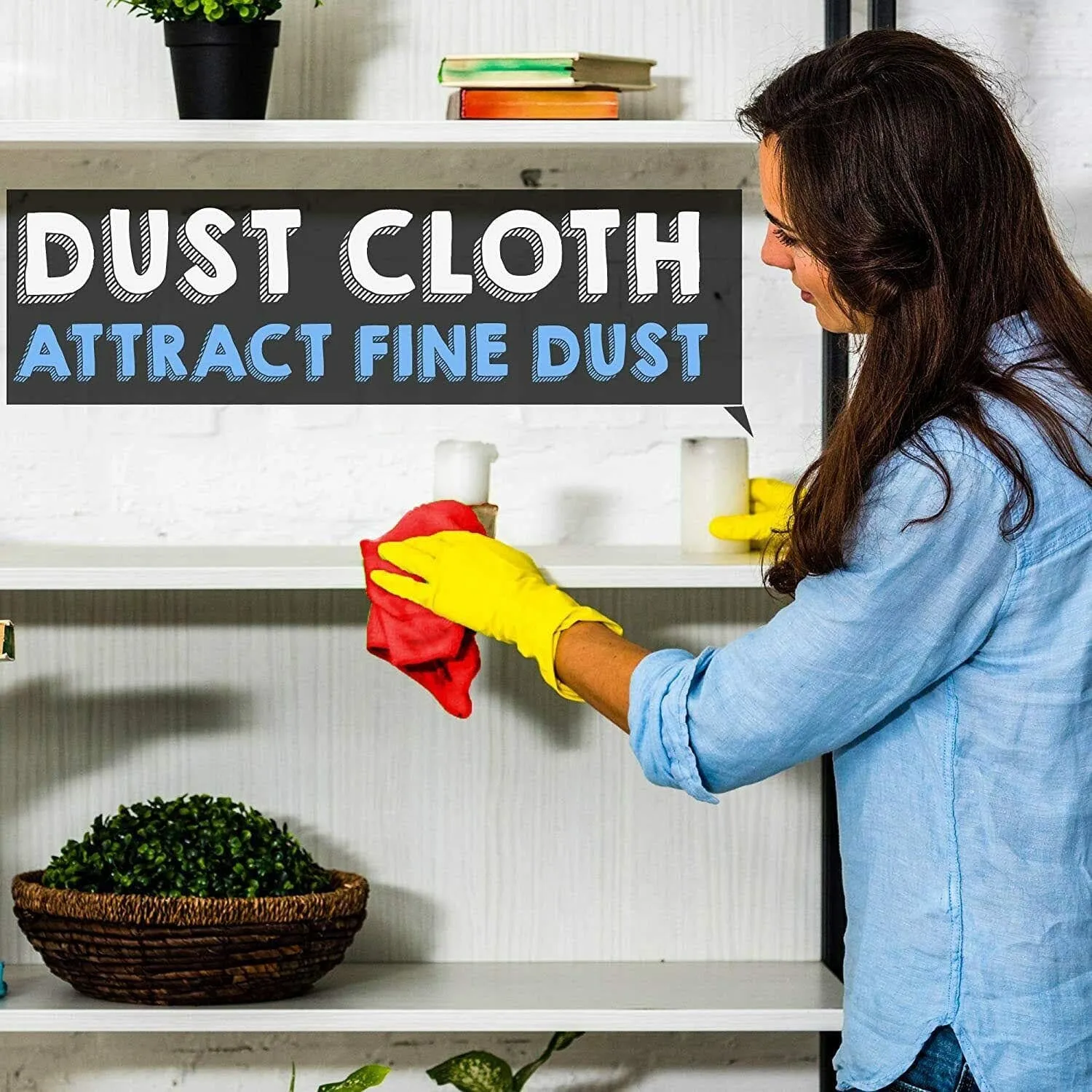 ClarityStreak Microfibre Glass Cleaning Cloths – Streak-Free Checkered Design