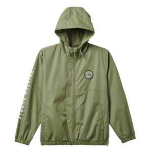 CLAXTON CREST LIGHTWEIGHT ZIP HOOD JACKET OLIVE SURPLUS