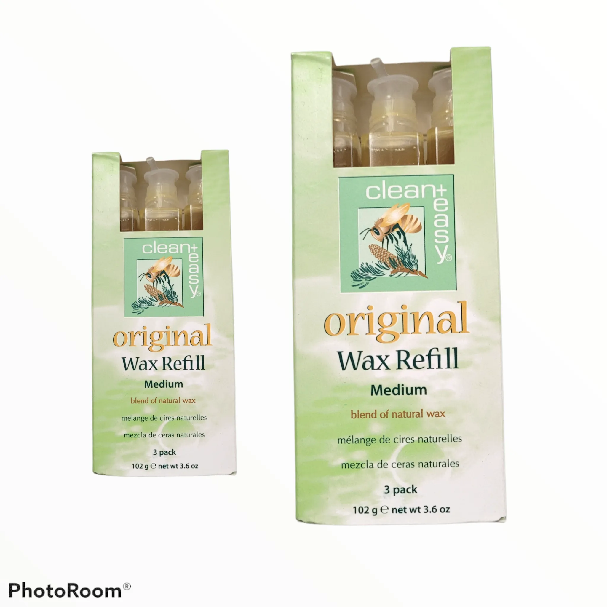 Clean & Easy Original Wax Refill Medium- 3-packs 3.6oz
